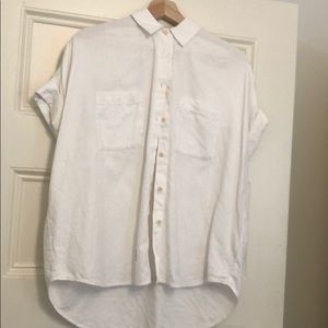 Madewell White courier shirt size S
